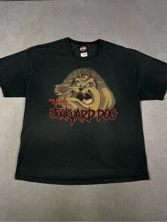Harley-Davidson Other - Harley-Davidson Black Dog Graphic Tee with Red Accents